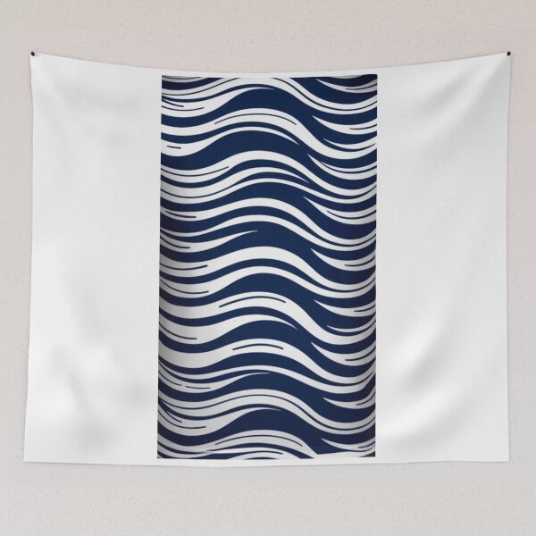 Item preview, Soothing Blue Waves Pattern Design designed and sold by merve02shop.