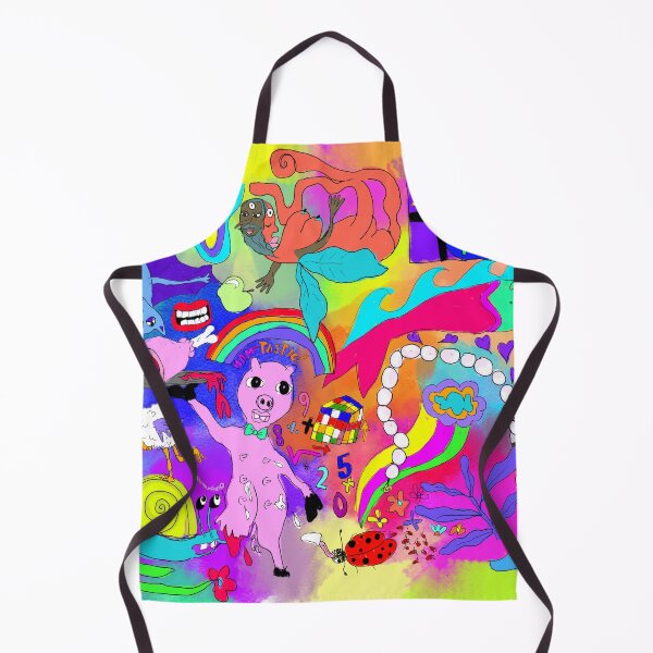 Item preview, 'Snail's Pace' Colorful Funny Cartoon ft. Pig, Oyster, Pearls, Bat + Mermaid designed and sold by Venus-in-Virgo.