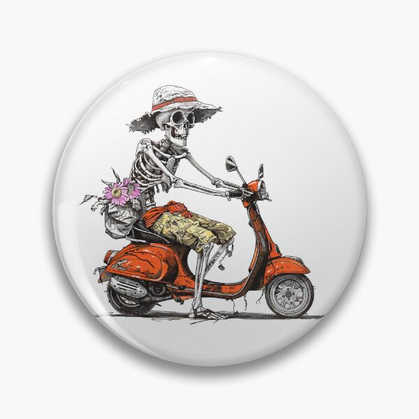 Item preview, Vacation Skeleton SVG | Fun Skeleton on Scooter | Summer Illustration designed and sold by Petru&Myself.