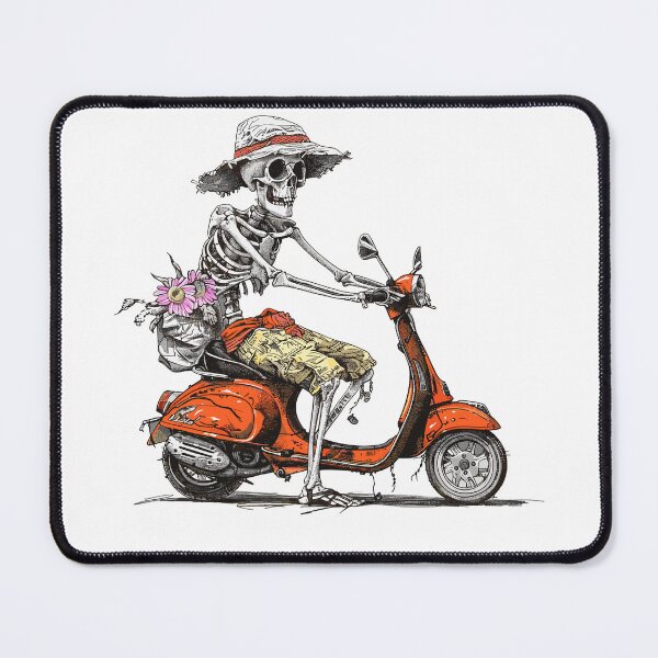 Item preview, Vacation Skeleton SVG | Fun Skeleton on Scooter | Summer Illustration designed and sold by Petru&Myself.
