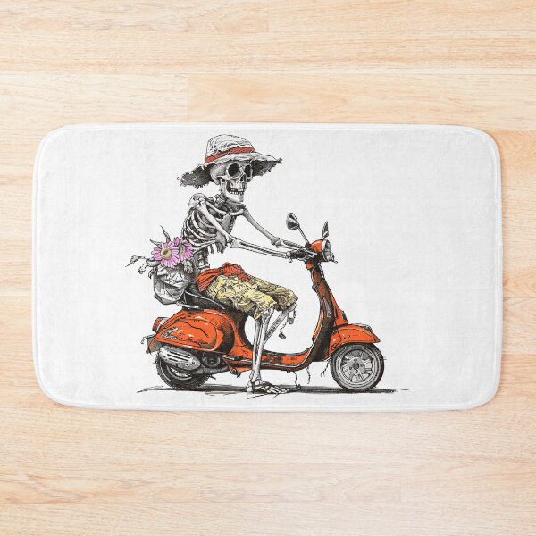 Item preview, Vacation Skeleton SVG | Fun Skeleton on Scooter | Summer Illustration designed and sold by Petru&Myself.