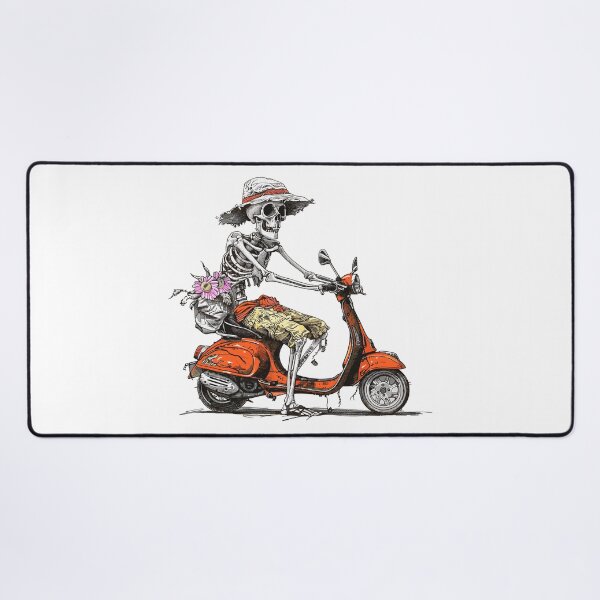 Item preview, Vacation Skeleton SVG | Fun Skeleton on Scooter | Summer Illustration designed and sold by Petru&Myself.