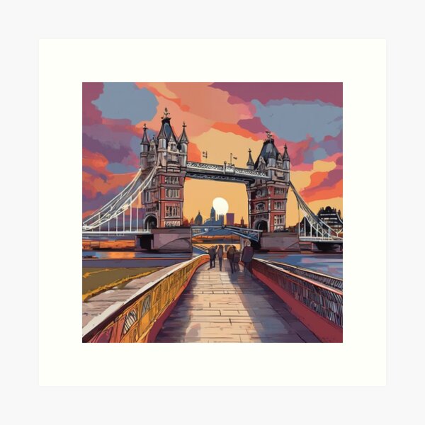 Item preview, Sunset on Tower Bridge in London designed and sold by butikoshop.