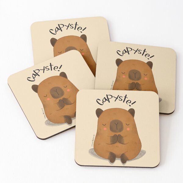 Item preview, Capyste - Capybara Namaste designed and sold by julianamotzko.