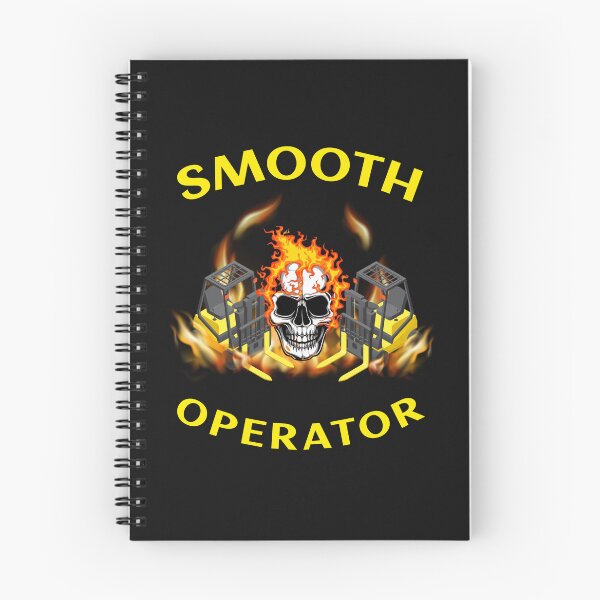 Item preview, Twin Forklift Skull in Flames Forklift Certified Smooth Operator YY designed and sold by TeamsterLife.