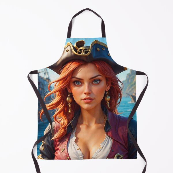 Item preview, Cute Fantasy Pirate Girl Portrait designed and sold by TheArtOfPat.