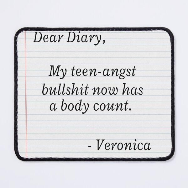 Item preview, Heathers Dear Diary Movie Quote designed and sold by peakednthe90s.