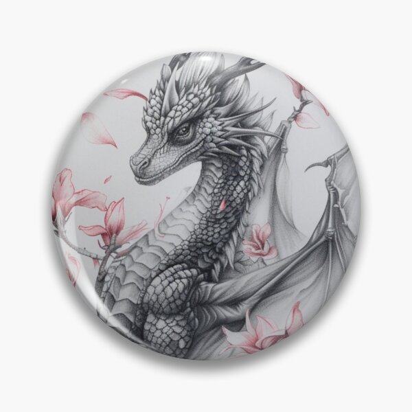 Item preview, Black and white Dragon drawing designed and sold by Pencil-Art.