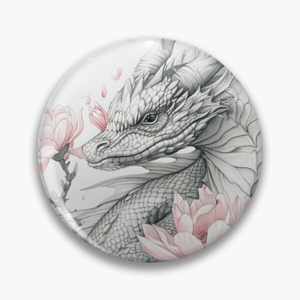 Item preview, Black and white Dragon drawing designed and sold by Pencil-Art.
