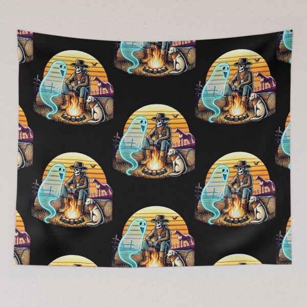 Item preview, Ghostly Cowboy Tales Halloween designed and sold by BlankCanvasHaHa.