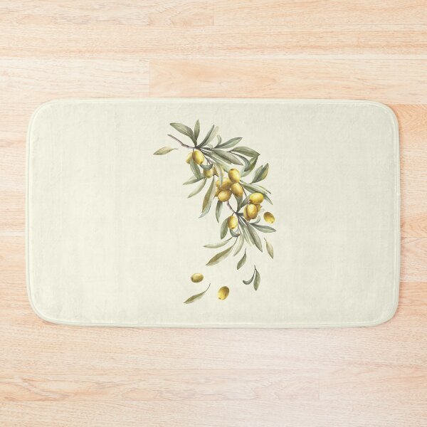 Item preview, Olive tree branch, leaves and fruits berry. watercolor painted sticker designed and sold by BartolArt.