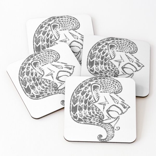 Item preview, Viking Longship Prow Beast Lion Design in Barbarian Black designed and sold by Spammabelle.