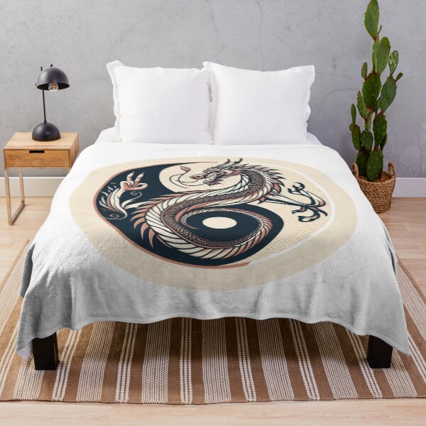 Item preview, Positive Karma Yin and Yang Dragon designed and sold by silklotus.