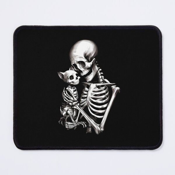 Item preview, Skeleton Holding Cat Skeleton Cat designed and sold by wowwowmeow.