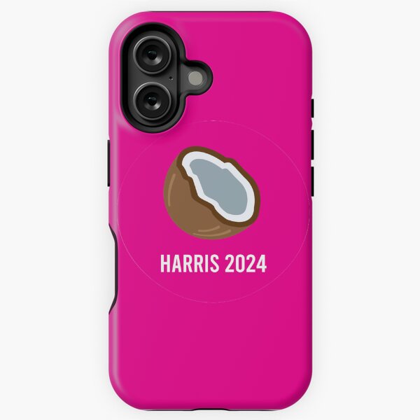 Vista previa del artículo con la obra «Kamala Harris 2024 Campaña Coco Rosa Pegatina», diseñado y vendido por coffeepolicy.