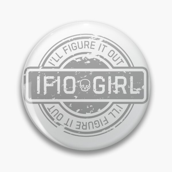Item preview, IFIO Girl Vintage Distressed Emblem - I'll Figure It Out T-Shirt designed and sold by IFIOgirl.