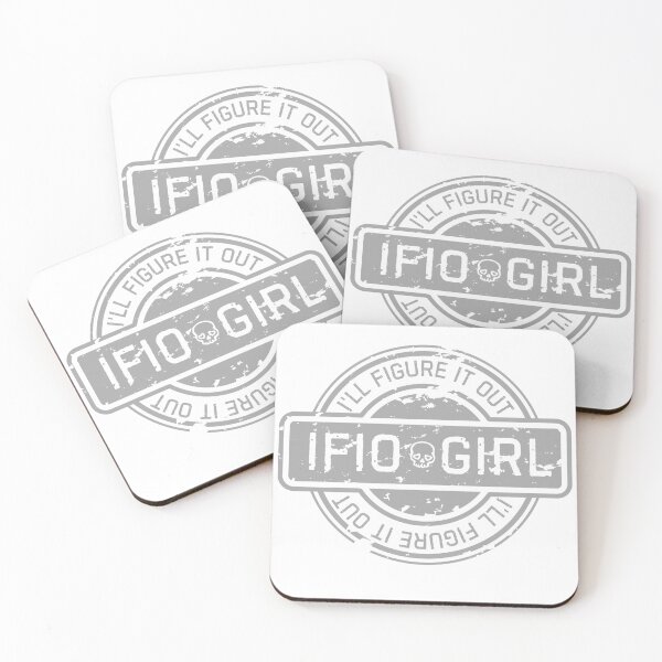 Item preview, IFIO Girl Vintage Distressed Emblem - I'll Figure It Out T-Shirt designed and sold by IFIOgirl.