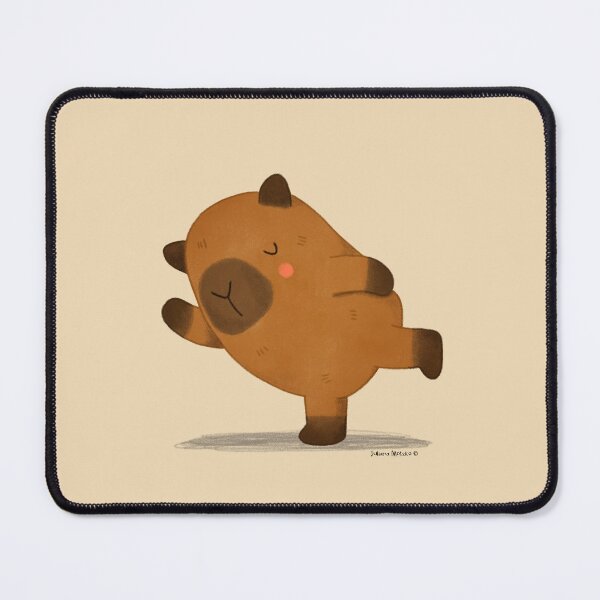 Item preview, Capybara doing Yoga designed and sold by julianamotzko.
