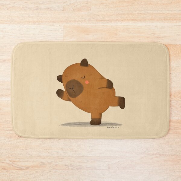 Item preview, Capybara doing Yoga designed and sold by julianamotzko.