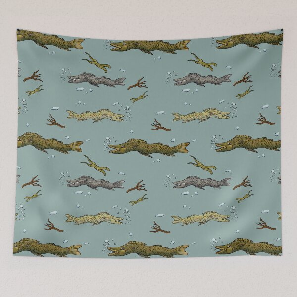 Item preview, Light blue Lake fish pattern designed and sold by TPC-Artistry.