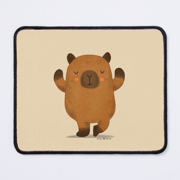 Item preview, Capybara doing Yoga 2 designed and sold by julianamotzko.