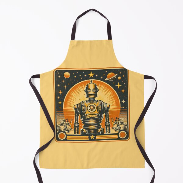 Item preview, Robot dorado (Retro) designed and sold by Bubble-Boris.