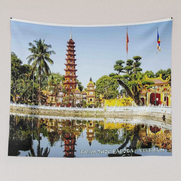 Artikelvorschau, Tran Quoc Vietnam Pagode Reise- und Tourismuswerbung Druck entworfen und verkauft von posterbobs.