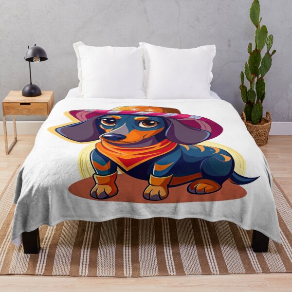 Item preview, Sticker T-shirt Design: Dachshund with a Hat designed and sold by ForeverPrintsOK.