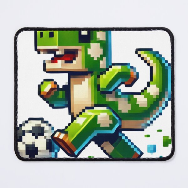Item preview, Tyrannosaurus Rex in Minecraft style playing soccer designed and sold by Miguel Araujo.