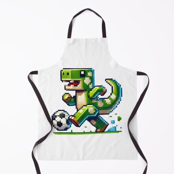 Item preview, Tyrannosaurus Rex in Minecraft style playing soccer designed and sold by Miguel Araujo.