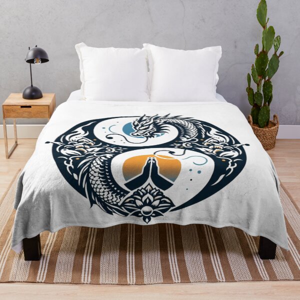 Item preview, Dragon Devotion Zen Namaste designed and sold by silklotus.