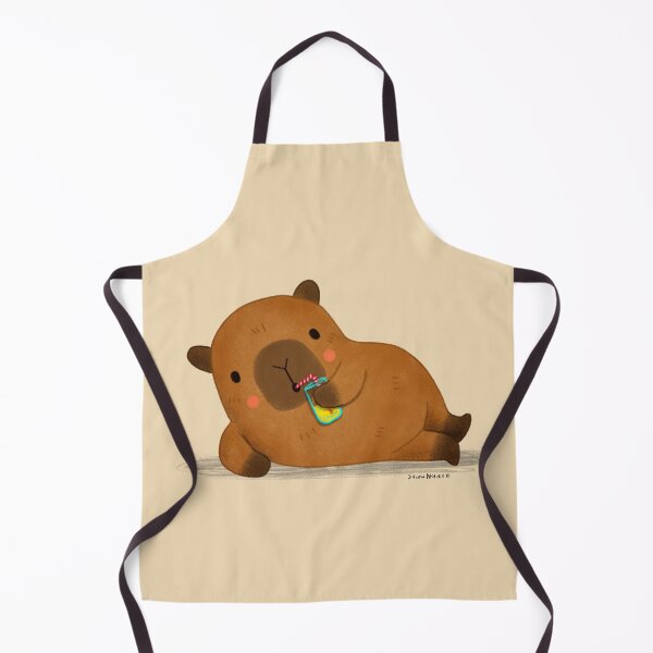 Item preview, Capybara drinking juice designed and sold by julianamotzko.