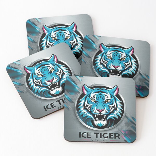 Item preview, Vibrant Ice Tiger Vector Logo Design designed and sold by Jr-Mensagens.
