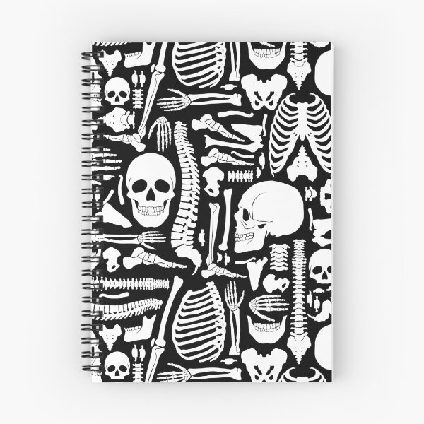 Item preview, halloween skeleton anatomical bones pattern  designed and sold by Gossip Rag.
