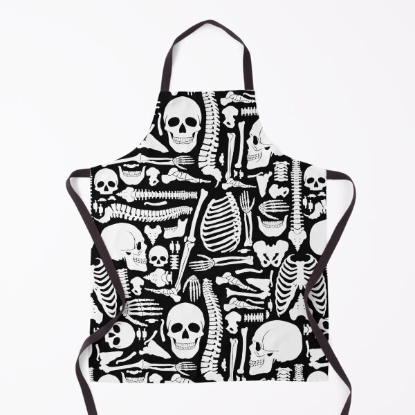 Item preview, halloween skeleton anatomical bones pattern designed and sold by Gossip Rag.