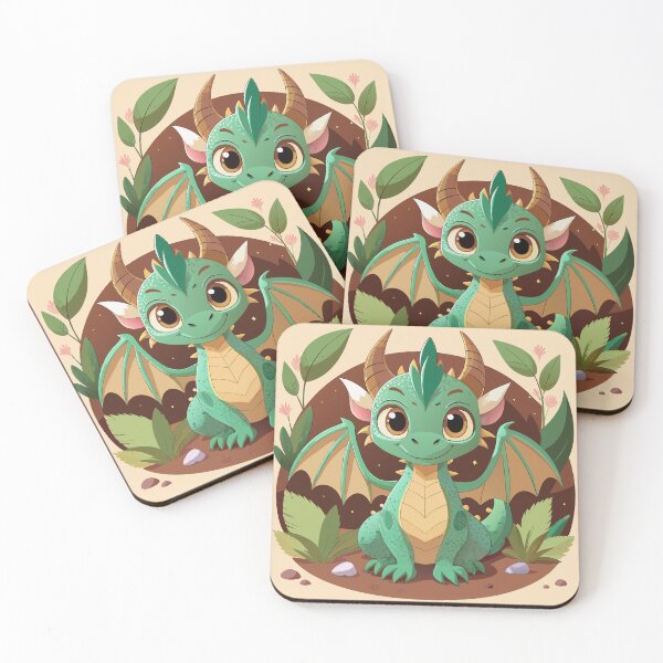 Item preview, Cute Green Dragon Character designed and sold by natalielaf.