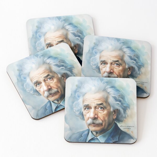 Item preview, Einstein Watercolor Portrait designed and sold by Harmony Journey.