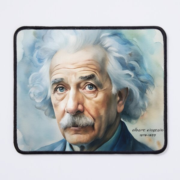 Item preview, Einstein Watercolor Portrait designed and sold by Harmony Journey.