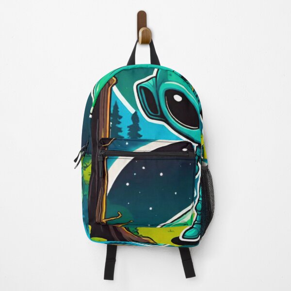 Item preview, Cartoon Alien Adventure in the Forest designed and sold by GrizzlyCollective.