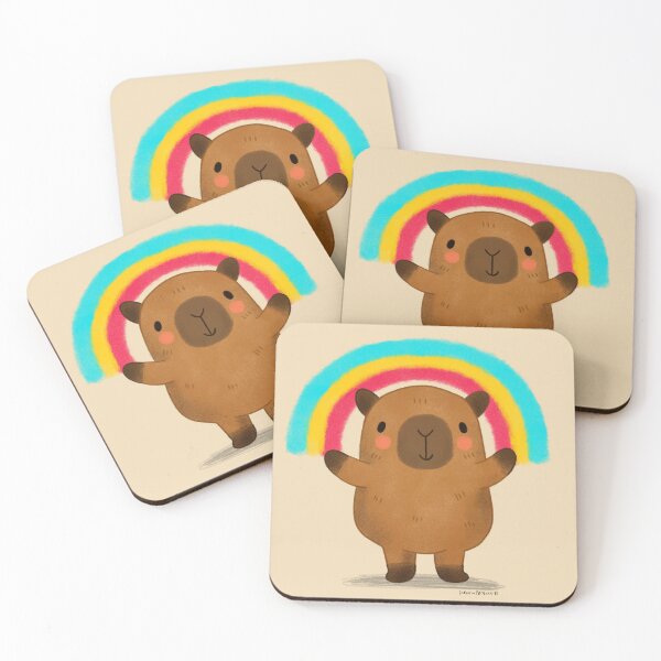 Item preview, Capybara Rainbow designed and sold by julianamotzko.