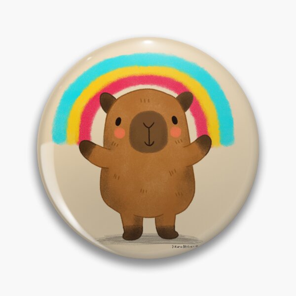 Item preview, Capybara Rainbow designed and sold by julianamotzko.