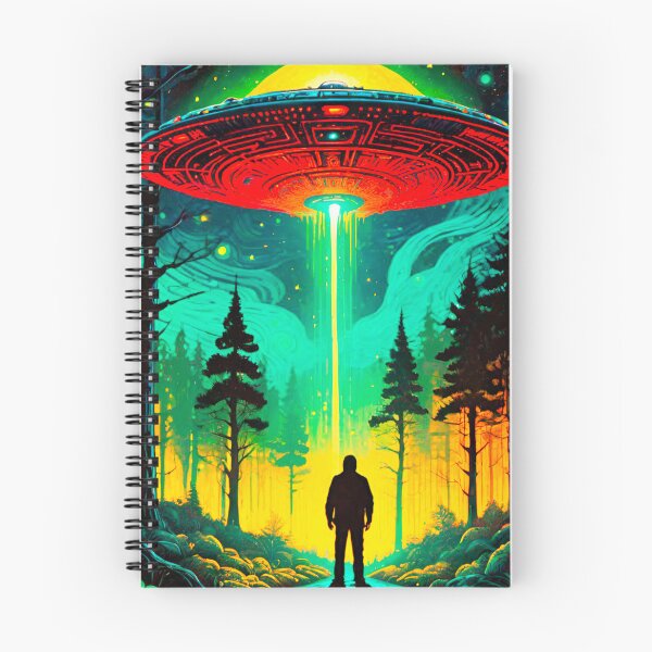 Item preview, Extraterrestrial Visitors in the Forest designed and sold by GrizzlyCollective.