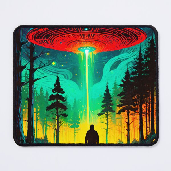 Item preview, Extraterrestrial Visitors in the Forest designed and sold by GrizzlyCollective.