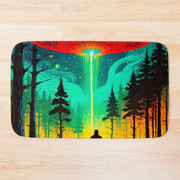 Item preview, Extraterrestrial Visitors in the Forest designed and sold by GrizzlyCollective.