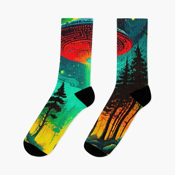 Item preview, Extraterrestrial Visitors in the Forest designed and sold by GrizzlyCollective.