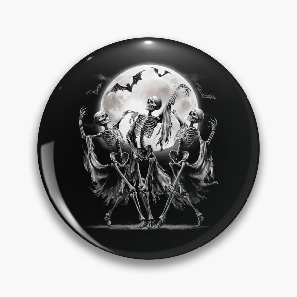 Item preview, Skeletons Dancing Under The Moon Halloween Skeleton Dance designed and sold by stylesip.