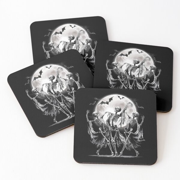 Item preview, Skeletons Dancing Under The Moon Halloween Skeleton Dance designed and sold by stylesip.