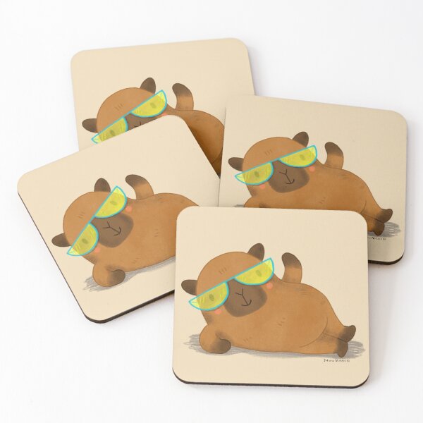 Item preview, Relaxing Capybara designed and sold by julianamotzko.