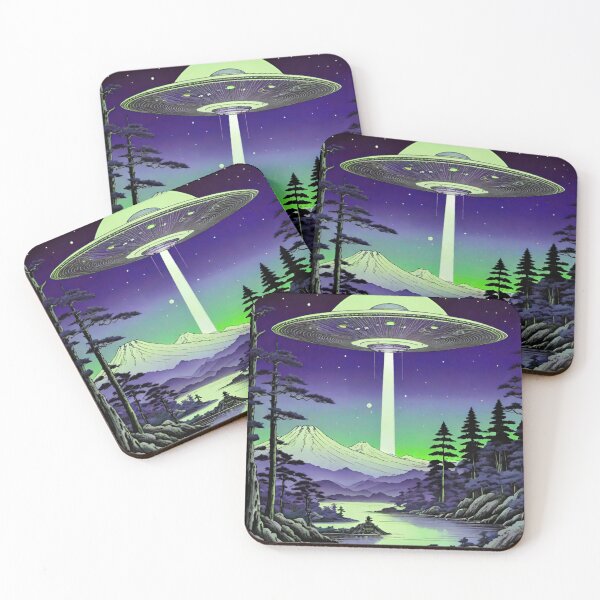 Item preview, Mysterious UFO Above the Mountains designed and sold by GrizzlyCollective.