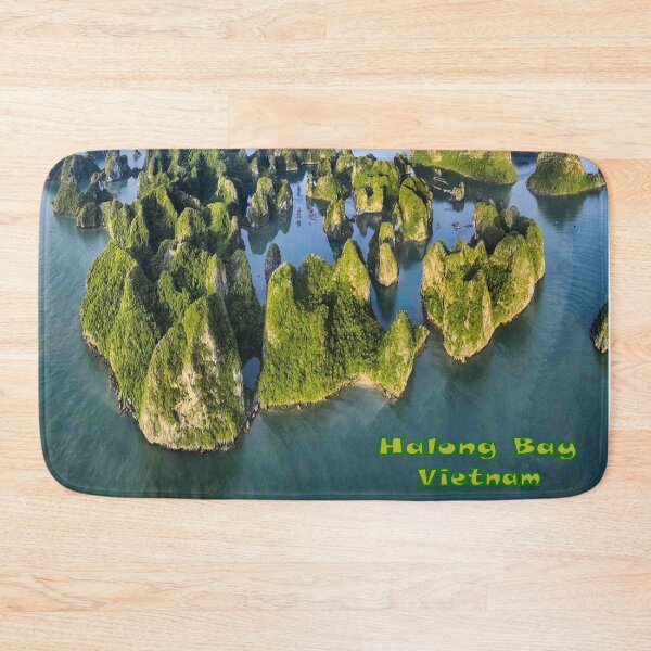 Item preview, Halong Bay Vietnam Mountain Islands Travel and Tourism Advertising Print designed and sold by posterbobs.